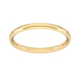 Goldsmiths 9ct Yellow Gold 1.5mm Traditional Court Standard Wedding Ring - Ring Size K