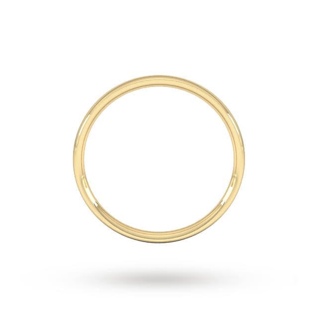 Goldsmiths 9ct Yellow Gold 1.5mm Traditional Court Standard Wedding Ring - Ring Size K