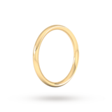 Goldsmiths 9ct Yellow Gold 1.5mm Traditional Court Heavy Wedding Ring - Ring Size F