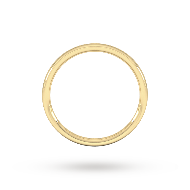 Goldsmiths 9ct Yellow Gold 1.5mm Traditional Court Heavy Wedding Ring - Ring Size F