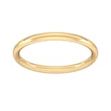 Goldsmiths 9ct Yellow Gold 2mm Traditional Court Extra Heavy Wedding Ring