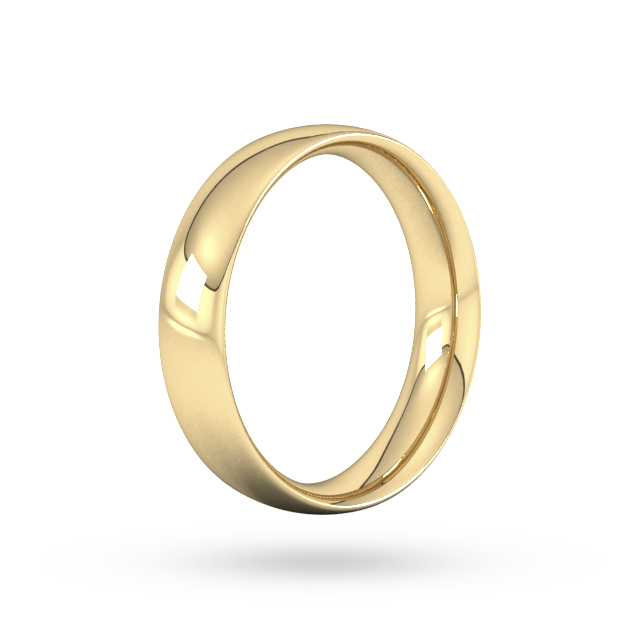 Goldsmiths 9ct Yellow Gold 5mm Traditional Court Extra Heavy Wedding Ring