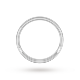 Goldsmiths Platinum 4mm Traditional Court Extra Heavy Wedding Ring