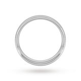 Goldsmiths Platinum 6mm Traditional Court Extra Heavy Wedding Ring - Ring Size F