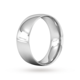 Goldsmiths Platinum 8mm Traditional Court Extra Heavy Wedding Ring - Ring Size T
