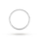 Goldsmiths Palladium 1.5mm Slight Court Standard Wedding Ring - Ring Size R