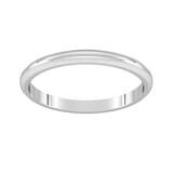 Goldsmiths Palladium 1.5mm D Shape Standard Wedding Ring - Ring Size Y