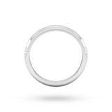 Goldsmiths Palladium 1.5mm D Shape Heavy Wedding Ring - Ring Size M