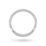 Goldsmiths Palladium 5mm Traditional Court Extra Heavy Wedding Ring - Ring Size O