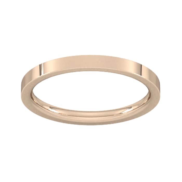 Goldsmiths 9ct Rose Gold 1.5mm Flat Court Heavy Wedding Ring