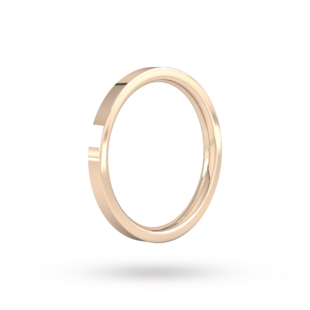 Goldsmiths 9ct Rose Gold 1.5mm Flat Court Heavy Wedding Ring