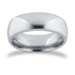 08360047 - 7mm Gents Plain Band Ring In Titanium