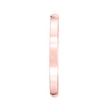 Mayors 18k Rose Gold 2mm Low Dome Court Wedding Band - Ring Size 4