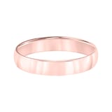 Mayors 18k Rose Gold 3mm Low Dome Court Wedding Band - Ring Size 5