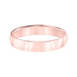 Mayors 18k Rose Gold 4mm Low Dome Court Wedding Band - Ring Size 11