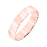 Mayors 18k Rose Gold 5mm Low Dome Court Wedding Band - Ring Size 11