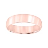 Mayors 18k Rose Gold 6mm Low Dome Court Wedding Band - Ring Size 8