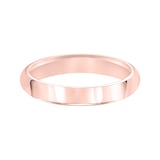 Mayors 18k Rose Gold 4mm High Dome Court Wedding Band - Ring Size 8.5