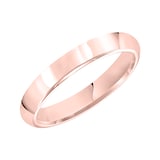 Mayors 18k Rose Gold 4mm High Dome Court Wedding Band - Ring Size 8.5
