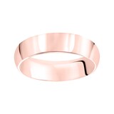 Mayors 18k Rose Gold 6mm High Dome Court Wedding Band - Ring Size 9