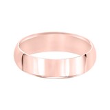 Mayors 18k Rose Gold 6mm High Dome Court Wedding Band - Ring Size 9