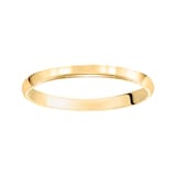 Mayors 18k Yellow Gold 2mm Low Dome D Shape Wedding Band - Ring Size 5