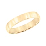 Mayors 18k Yellow Gold 4mm Low Dome D Shape Wedding Band - Ring Size 11