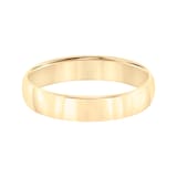 Mayors 18k Yellow Gold 5mm Low Dome D Shape Wedding Band - Ring Size 10