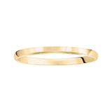 Mayors 18k Yellow Gold 2mm Low Dome Court Wedding Band - Ring Size 7.5