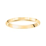 Mayors 18k Yellow Gold 2.5mm High Dome Court Wedding Band - Ring Size 4