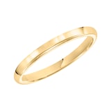Mayors 18k Yellow Gold 2.5mm High Dome Court Wedding Band - Ring Size 4