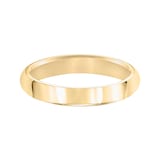 Mayors 18k Yellow Gold 4mm High Dome Court Wedding Band - Ring Size 9.5