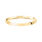 Mayors 18k Yellow Gold 2mm High Dome D Shape Wedding Band - Ring Size 5