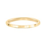 Mayors 18k Yellow Gold 2mm High Dome D Shape Wedding Band - Ring Size 5