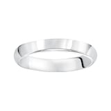 Mayors 18k White Gold 4mm High Dome D Shape Wedding Band - Ring Size 11