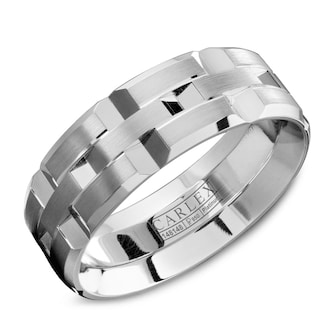Carlex Carlex Platinum 7.5mm Band Carlex Carlex Platinum 7.5mm Band