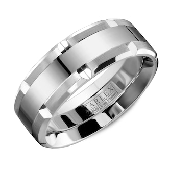 Carlex Carlex Platinum 7.5mm Band Carlex Carlex Platinum 7.5mm Band