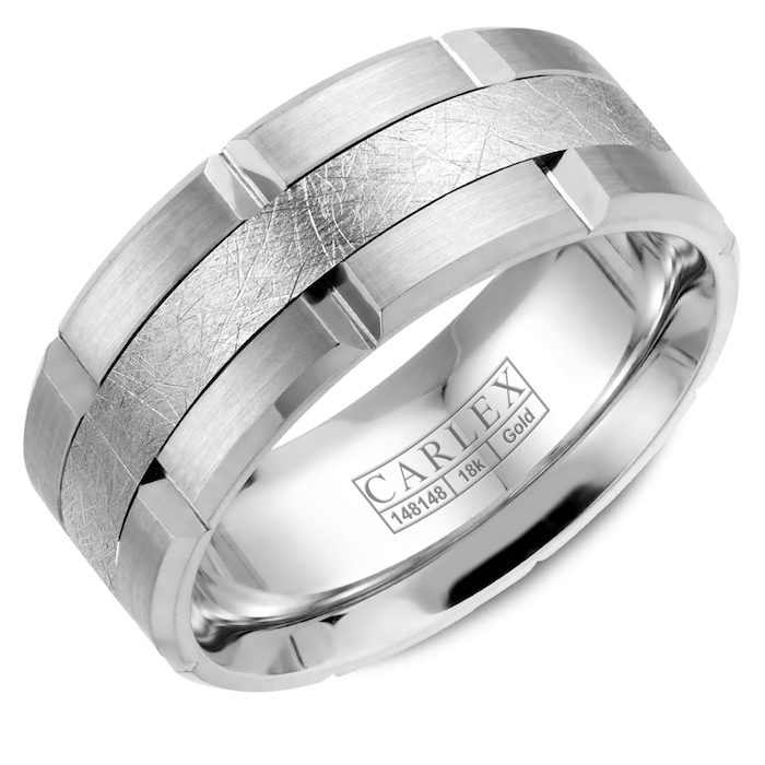 Carlex Carlex 18k White Gold 9mm Band