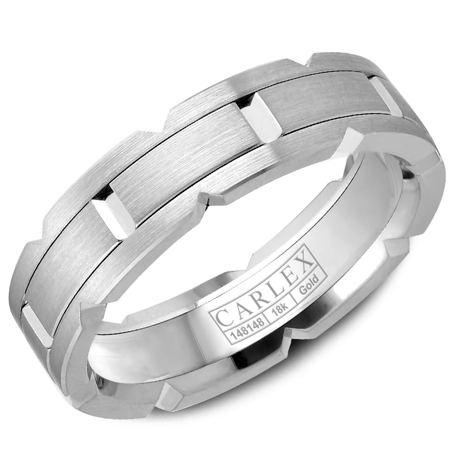 Carlex Carlex 18k White Gold 6mm Band Carlex Carlex 18k White Gold 6mm Band