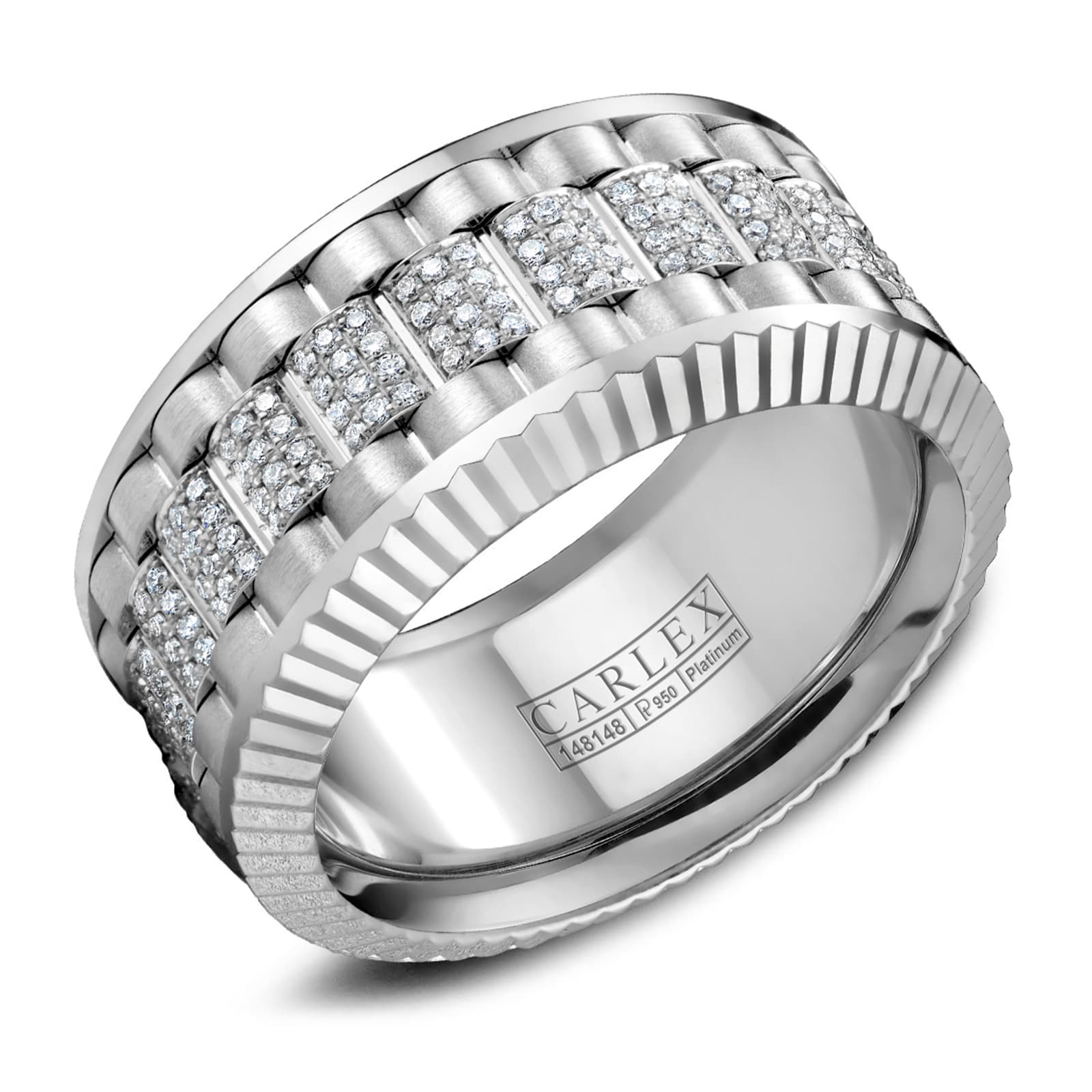 Carlex Carlex Platinum 11mm 0.79cttw Diamond Band