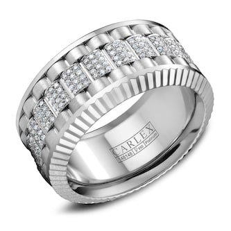 Carlex Carlex Platinum 11mm 0.79cttw Diamond Band Carlex Carlex Platinum 11mm 0.79cttw Diamond Band