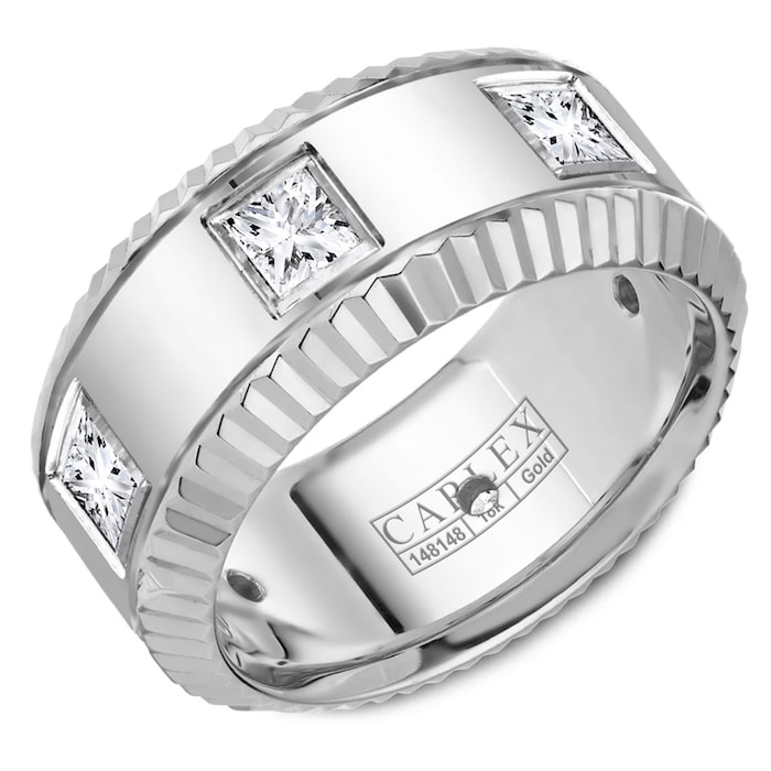 Carlex Carlex 18k White Gold 9mm 0.90cttw Diamond Band