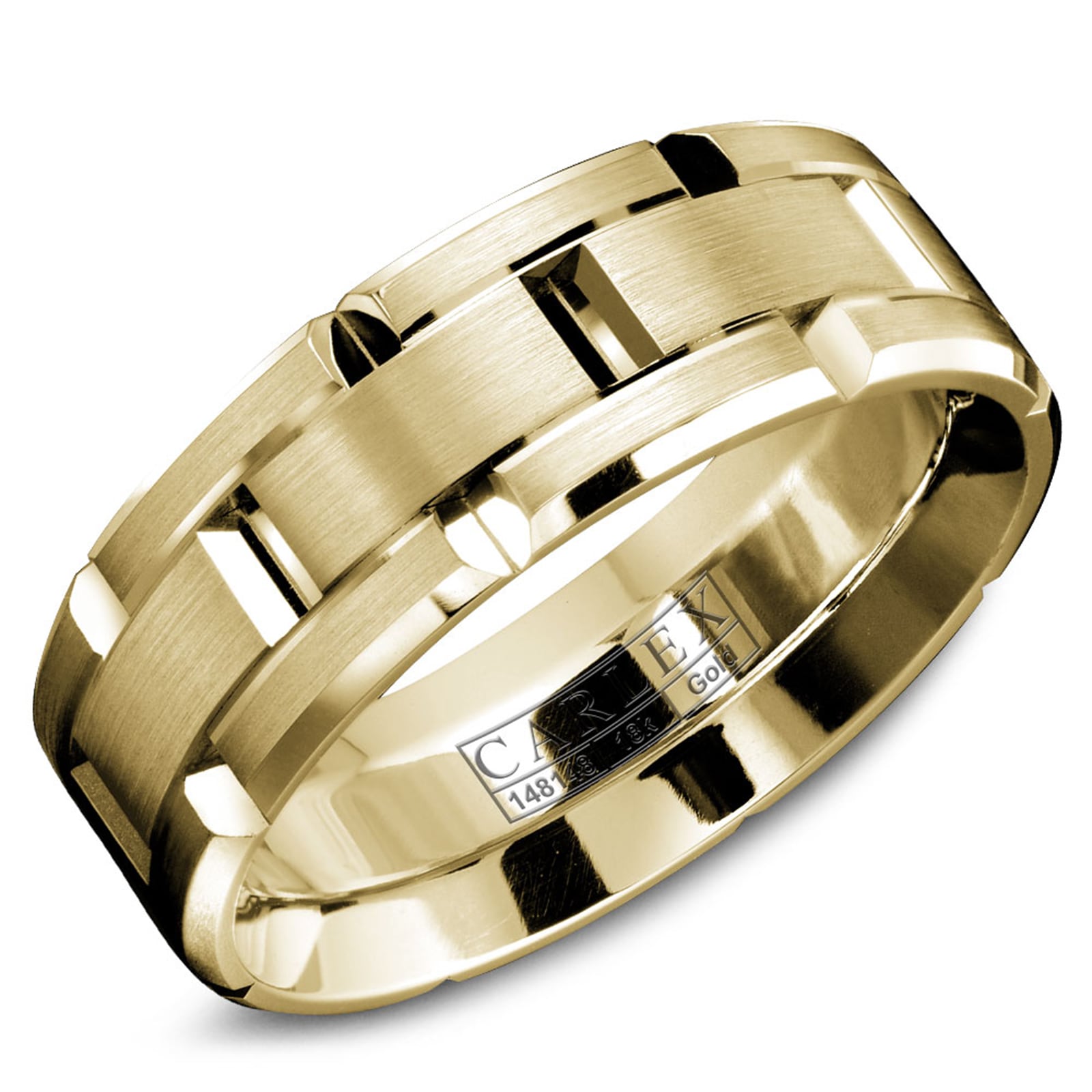 Carlex Carlex 18k Yellow Gold 7.5mm Wedding Band Size 10 Carlex Carlex 18k Yellow Gold 7.5mm Wedding Band Size 10