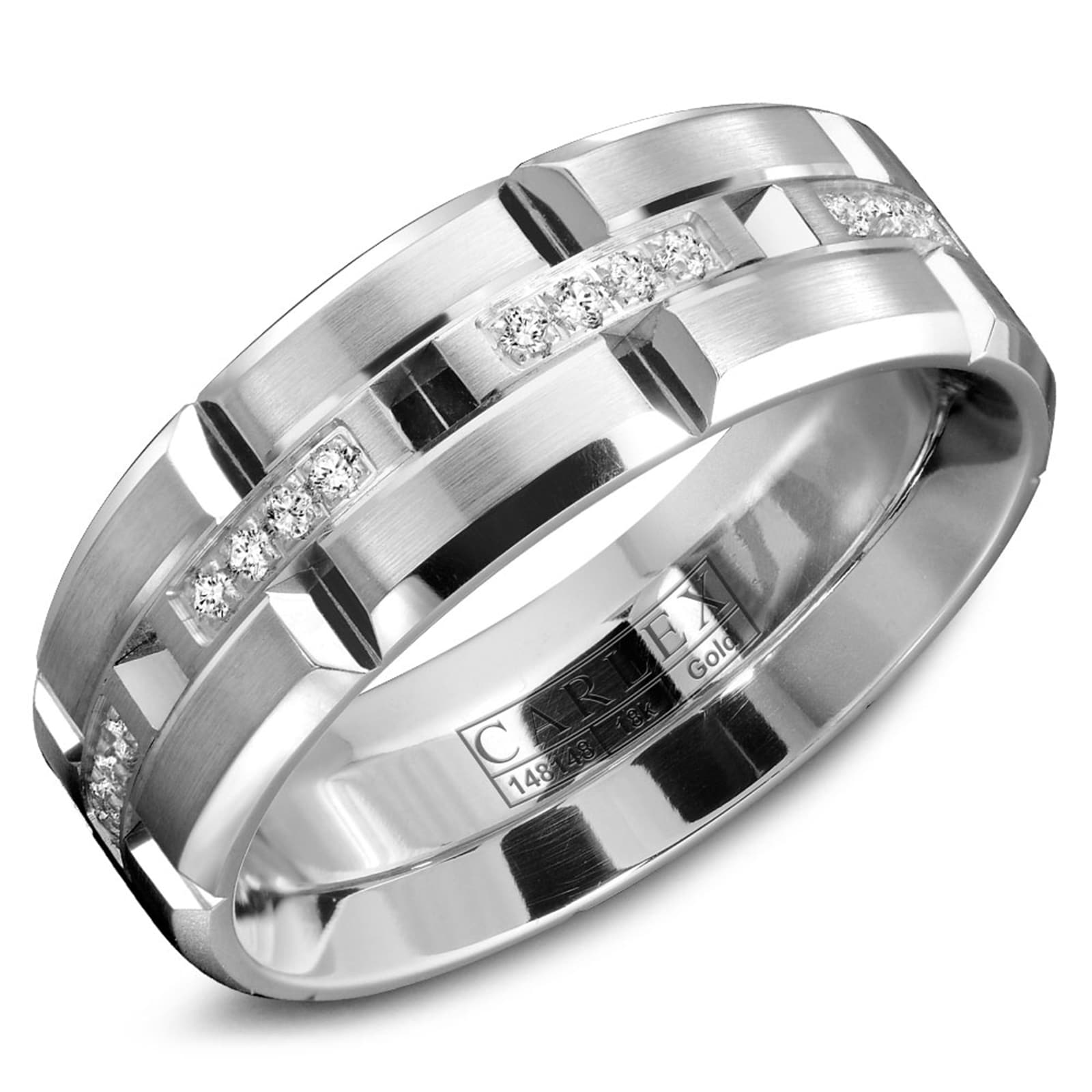 Carlex Carlex 18k White Gold 0.21cttw Diamond Wedding Band Size 10 Carlex Carlex 18k White Gold 0.21cttw Diamond Wedding Band Size 10