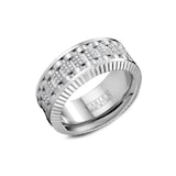Carlex Carlex 18K White Gold 0.60cttw Diamond Band Ring - Ring Size 10