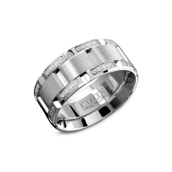 Carlex Carlex 18K White Gold 0.40cttw Diamond Band Ring - Ring Size 10