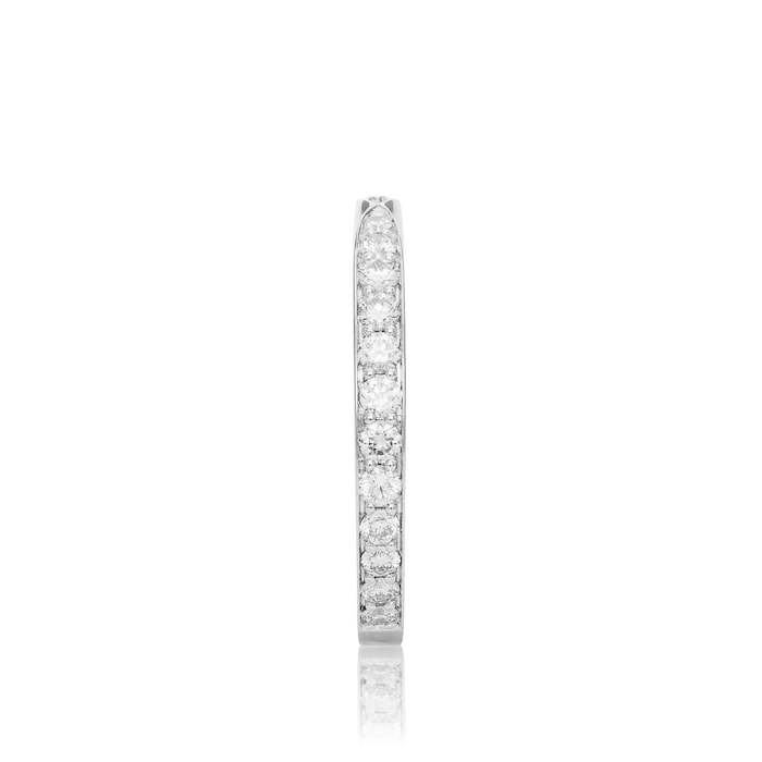 Mayors Platinum 0.70ct Diamond Kiss Band - Ring Size 5