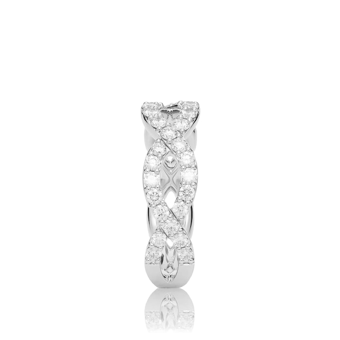 Mayors Platinum 0.99ct Infinity Diamond Band (H/SI1)