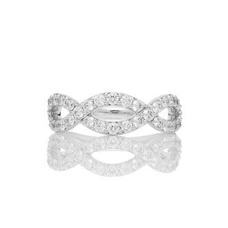 Mayors Platinum 1.00cttw Infinity Diamond Band Mayors Platinum 1.00cttw Infinity Diamond Band