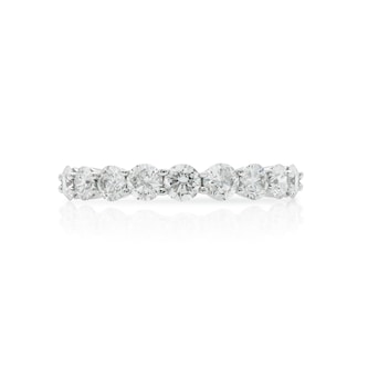Mayors 18k White Gold 1.00cttw Diamond Wedding Band Mayors 18k White Gold 1.00cttw Diamond Wedding Band